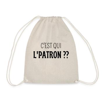 C'est qui lpatron - Sac de sport léger - nature - Devant