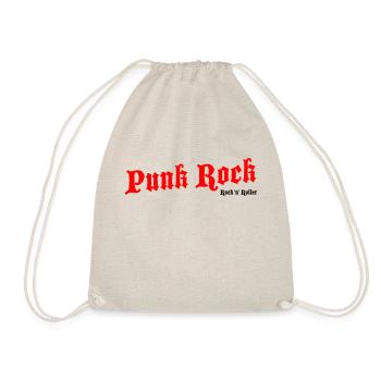 Punk Rock Rouge - Logo Noir - Sac de sport léger - nature - Devant