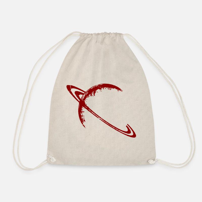 Saturn (Red) - Drawstring Bag - nature