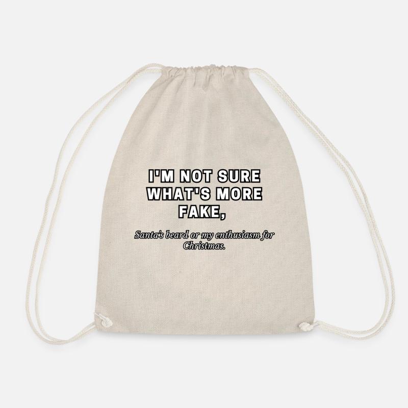 Christmas joke, Christmas, joke - Drawstring Bag - nature