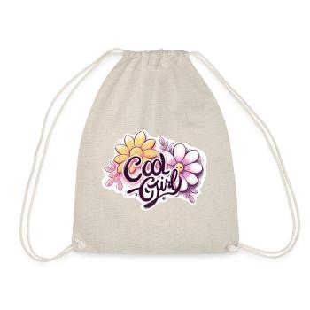 Cool Girl - Drawstring Bag - nature - Front