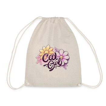 Cool Girl 2 - Drawstring Bag - nature - Front