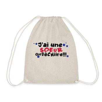 mA SOEUR déchire - Sac de sport léger - nature - Devant