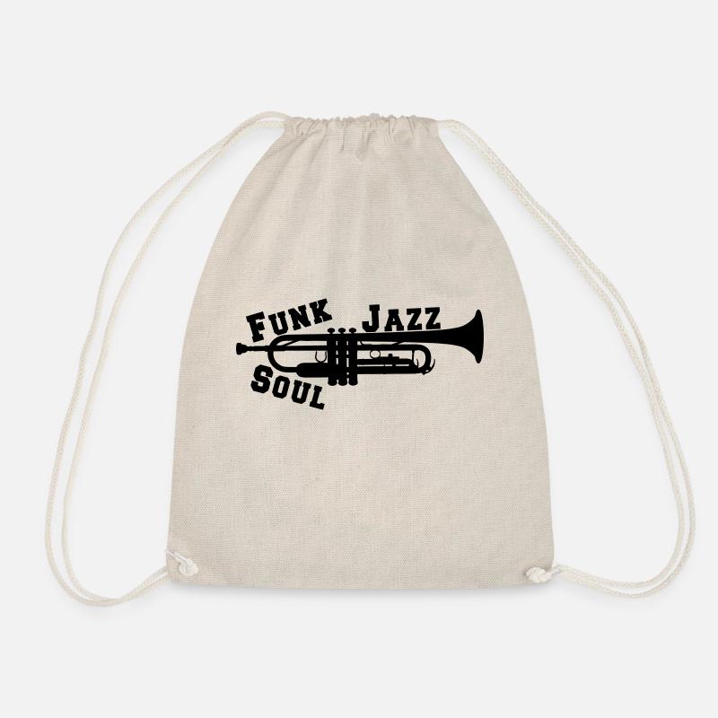 Trumpet Jazz Funk Soul - Drawstring Bag - nature