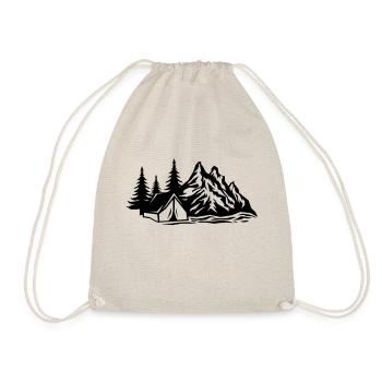 Outdoor camping - Drawstring Bag - nature - Front