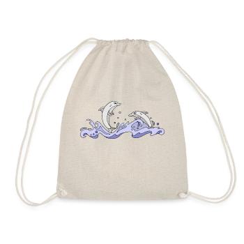 Dolphins - Drawstring Bag - nature - Front