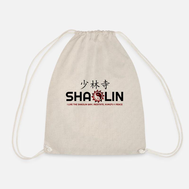 Ich liebe Shaolin, Shaolin Kung Fu, Shaolin Hoodies, - Turnbeutel - Natur