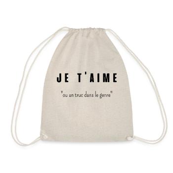 je t'aime ou un truc dans le genre - Sac de sport léger - nature - Devant