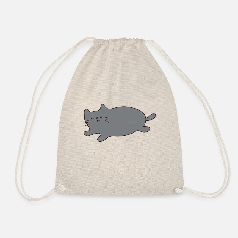 Gezogene Katze 2 - Turnbeutel - Natur