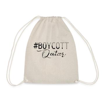 BOYKOTT KATAR - Drawstring Bag - nature - Front