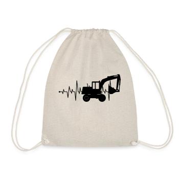 Battement de cœur du conducteur de la pelle - Sac de sport léger - nature - Devant