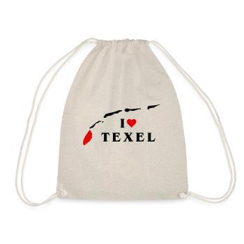 Ich liebe Texel - Turnbeutel - Natur - Vorne