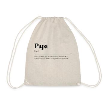Papa - Cadeau original, définition - Sac de sport léger - nature - Devant