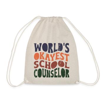 World’s okayest school counselor - Turnbeutel - Natur - Vorne