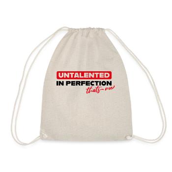 MANQUE DE TALENT DANS LA PERFECTION - Sac de sport léger - nature - Devant