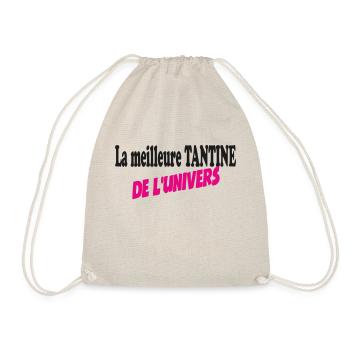 La meilleure TANTINE de l'univers - Sac de sport léger - nature - Devant