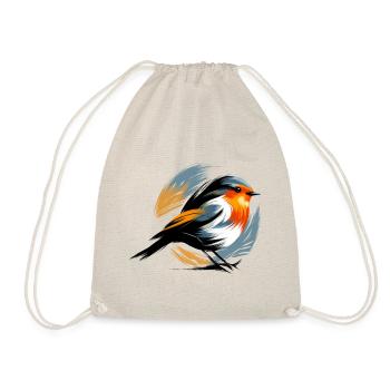 Robin - Drawstring Bag - nature - Front