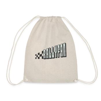 Rallyfan silver black - Drawstring Bag - nature - Front