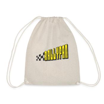 Rallyfan yellow black - Drawstring Bag - nature - Front