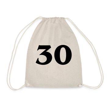 Zahl 30 - Drawstring Bag - nature - Front