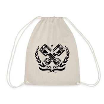 RACE PISTONS - Drawstring Bag - nature - Front