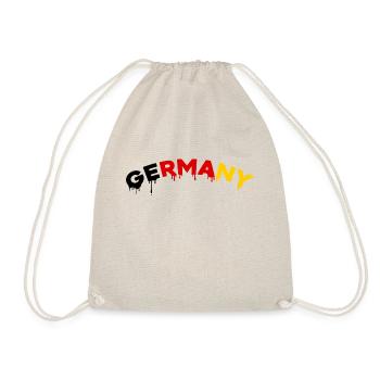 Germany I Germany Design Black Red Gold - Drawstring Bag - nature - Front