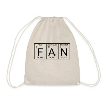 Fan funny shirt Periodic Table - Drawstring Bag - nature - Front