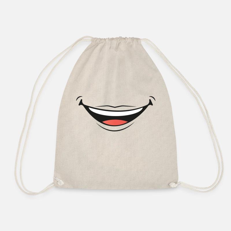 smile - Drawstring Bag - nature