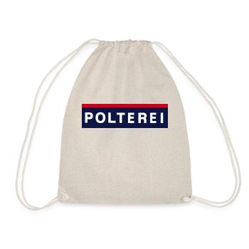 POLTEREI - Polterabend Shirt Junggesellenabschied - Turnbeutel - Natur - Vorne