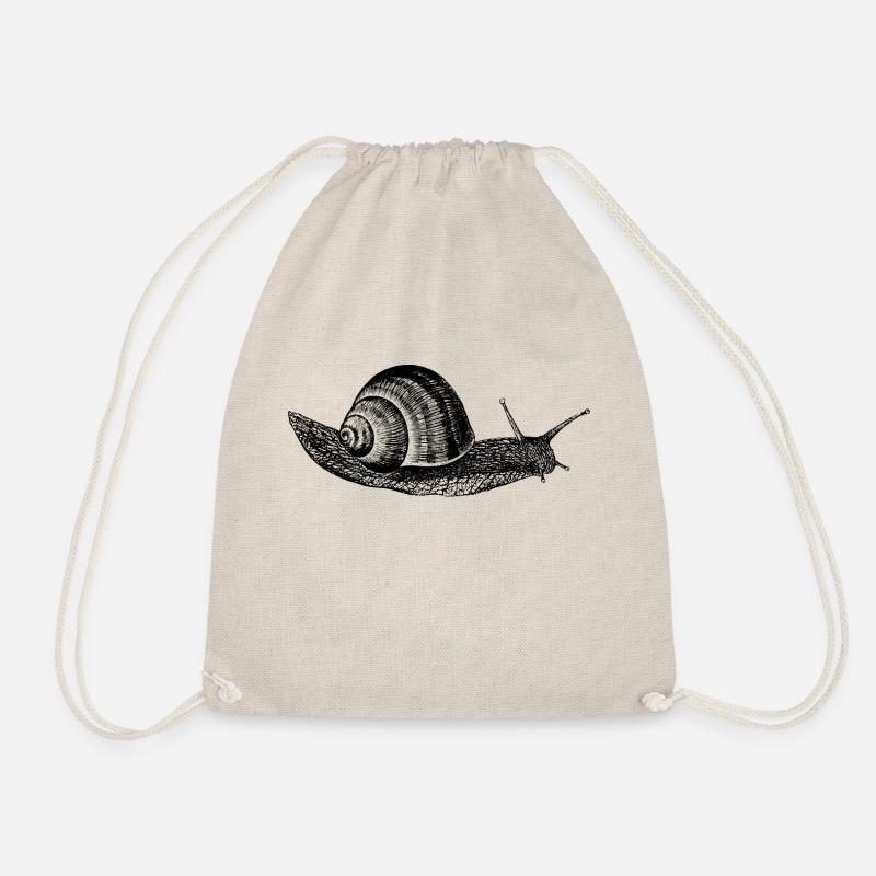Vineyard Snail Snail - Drawstring Bag - nature