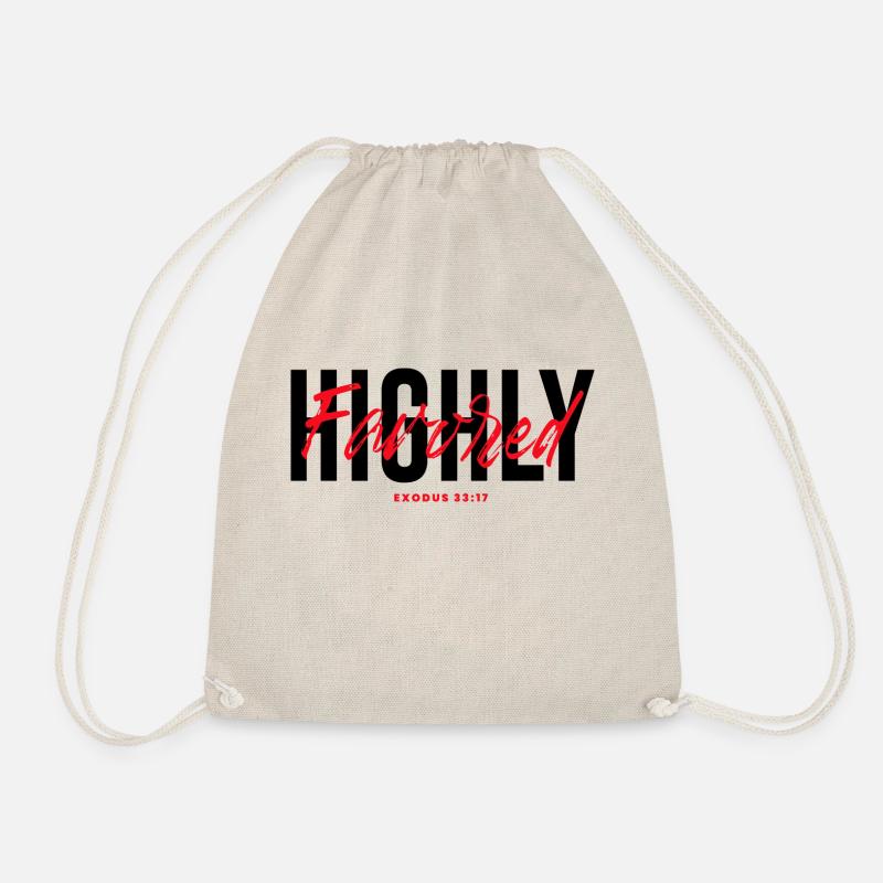 Highly Favored - Drawstring Bag - nature