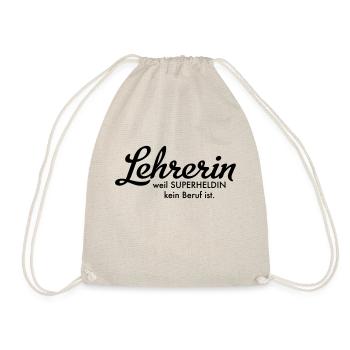 Lehrerin - Turnbeutel - Natur - Vorne
