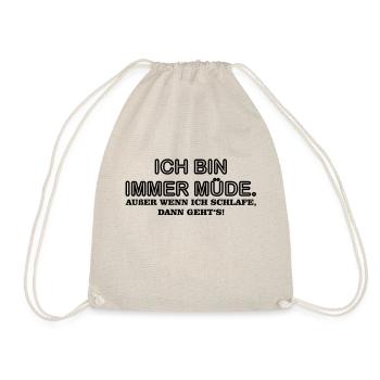 Always Warm beds - Drawstring Bag - nature - Front
