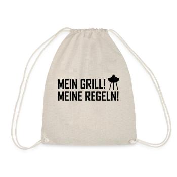 mein grill meine regeln - Turnbeutel - Natur - Vorne