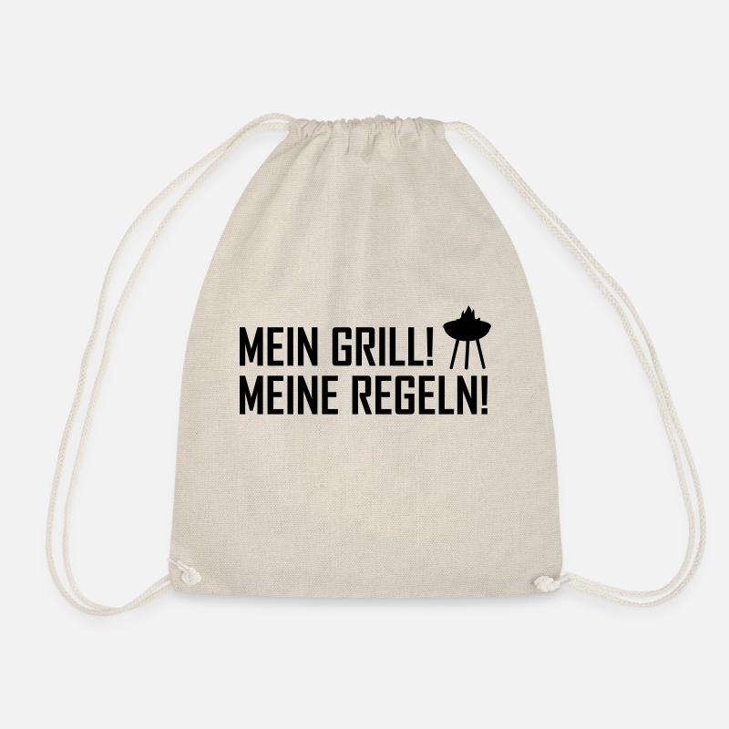 mein grill meine regeln - Turnbeutel - Natur