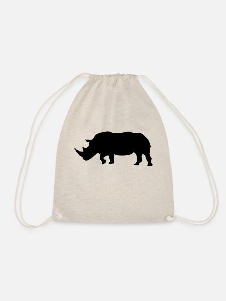 rhino - Drawstring Bag - nature