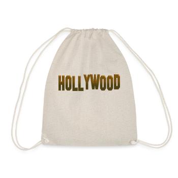 Schönes Hollywood Shirt Geschenk - Turnbeutel - Natur - Vorne