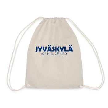 Jyväskylä - Finland - Coordinates - Longitude - Drawstring Bag - nature - Front