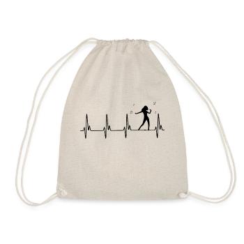 Dancing Dance Music - Drawstring Bag - nature - Front