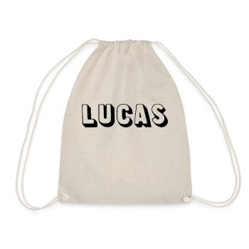 Name - Lucas - Turnbeutel - Natur - Vorne