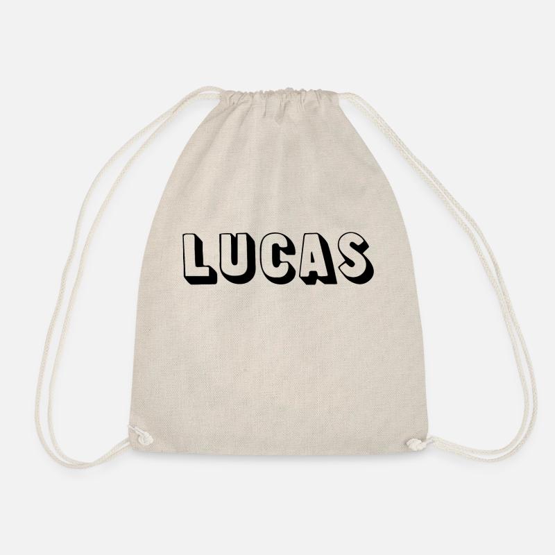 Name - Lucas - Drawstring Bag - nature
