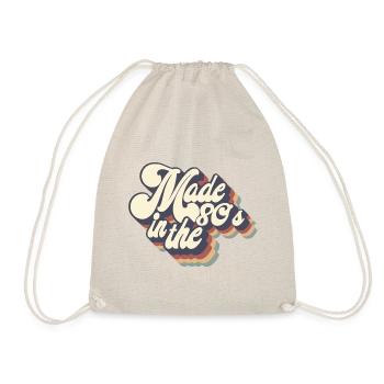 Made In The 80's Retro Funny Vintage - Drawstring Bag - nature - Front