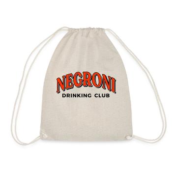 Negroni Drinking Club Schrifzug - Turnbeutel - Natur - Vorne