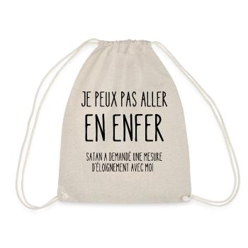 je peux pas aller en enfer - Sac de sport léger - nature - Devant