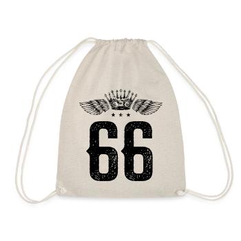 66 Number crown - Drawstring Bag - nature - Front