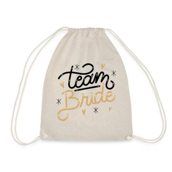 JGA Bachelorette Party Team Bride - Turnbeutel - Natur - Vorne