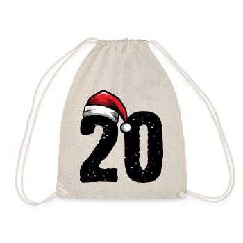 20 Numéro Noël - Sac de sport léger - nature - Devant