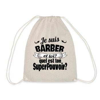 je suis barber - Sac de sport léger - nature - Devant