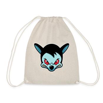 Angry Mouse - Mad Mouse - Drawstring Bag - nature - Front