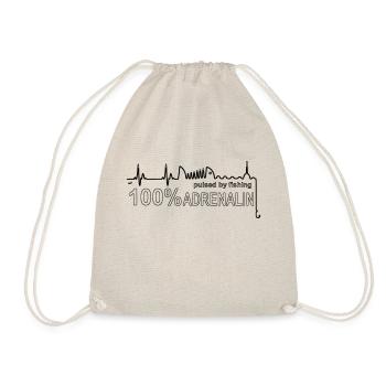 Angeln 100 % - Turnbeutel - Natur - Vorne